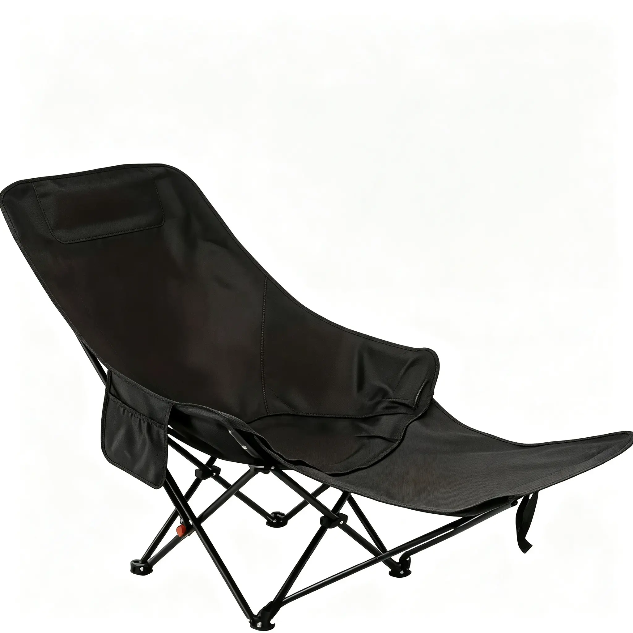 Adjustable Outdoor Moon Camping Chair - Dual-Purpose Foldable Recliner with Adjustable Footrest, Multi-Position Backrest, Ergonomic Support, Compact Portable Design, Waterproof for Camping, Fishing, Beach Use, Beach Chairs, Compact Portable Chairs