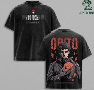 Obito Uchiha “This World Is Completely Worthless” Vintage Washed Anime Tee, Dark Naruto Graphic Shirt 7CH