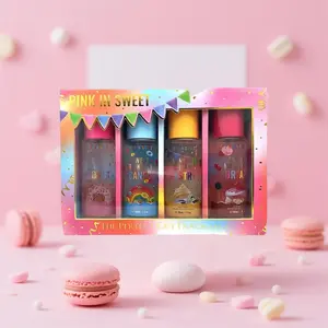 4PCS Body Fragrance Mist Set, Refreshing Sweet Vanilla Perfume, Multi Pack Perfect Fragrance Gift Idea for Girl & Women Floral Fragrance Spray Travel Kit 60ml 2oz Each