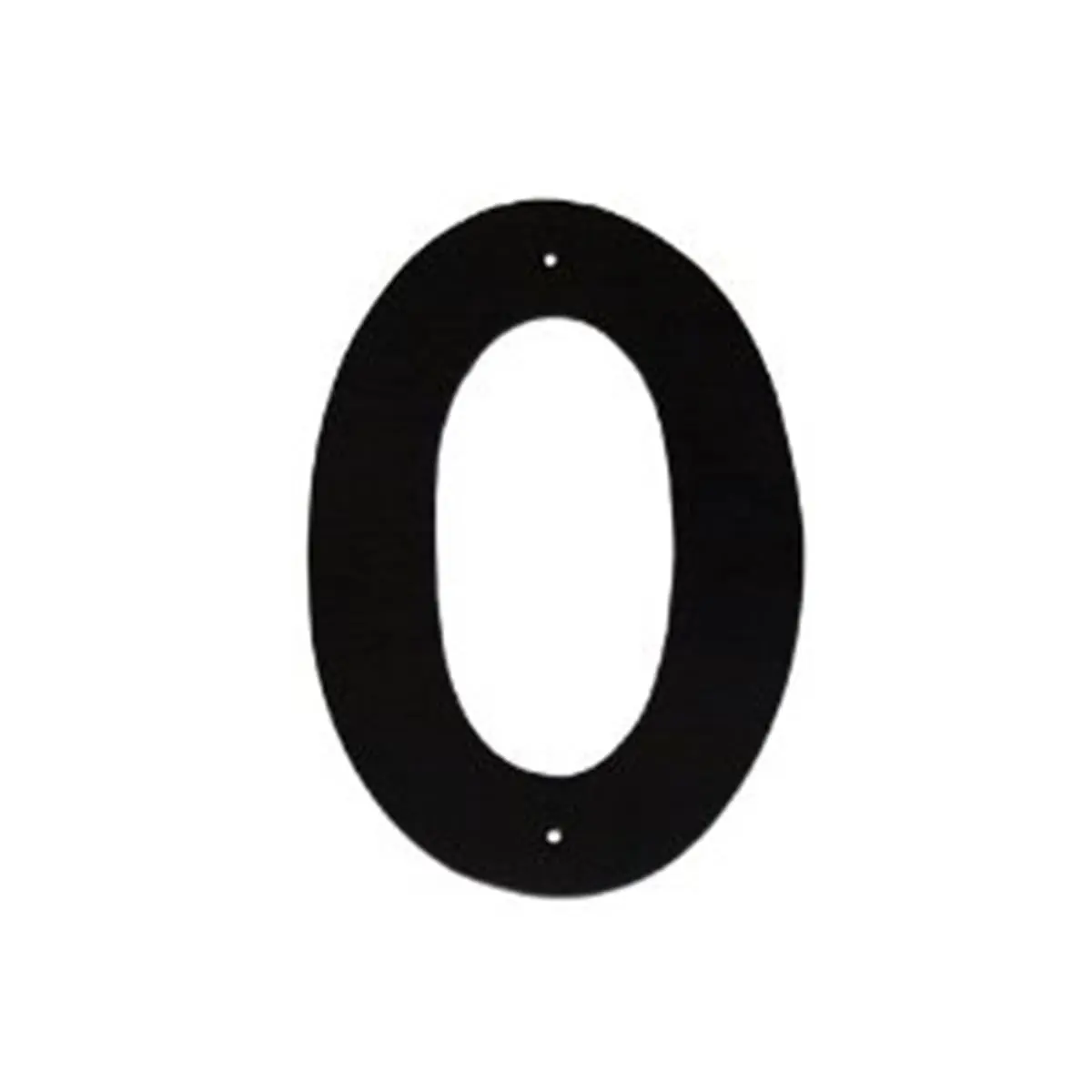 Montague Metal Products HHN-0-8 8 In. Handcrafted Aluminium Individual House Number 0, Helvetica Modern Font, Home Improvement Decor Sign