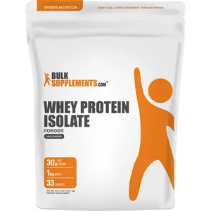 BulkSupplements - Whey Protein Isolate Powder - Muscle Growth and Recovery - 1kg - 30g per Serving