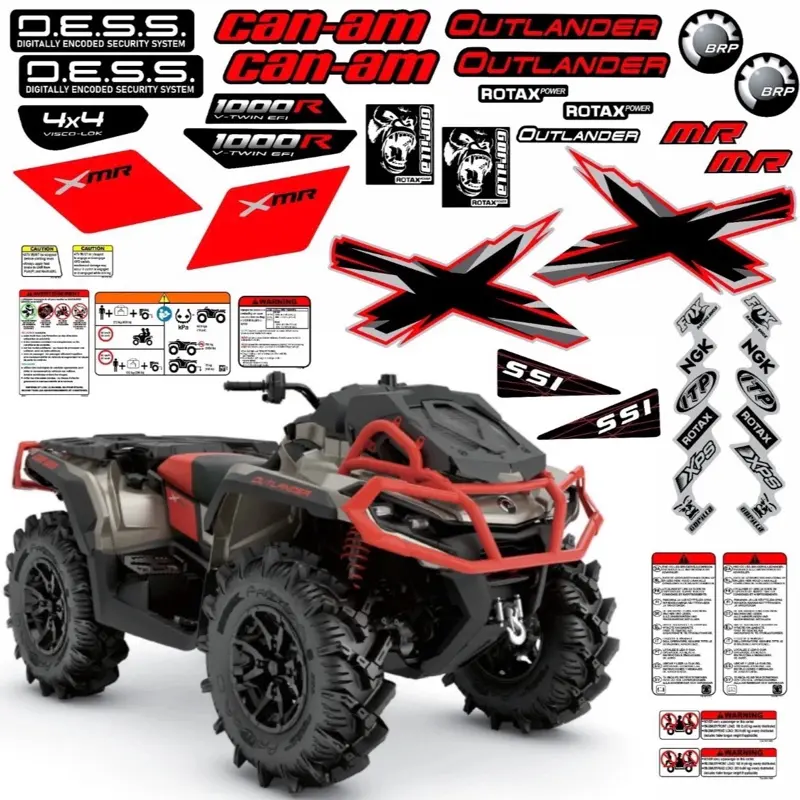ATV Graphics Decals Stickers For Can-am Outlander XMR 1000R