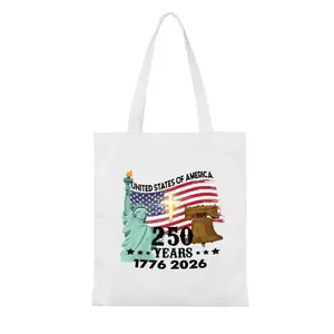 1776-2026 Anniversary Bag, 250th Anniversary Tote Bag, Plastic Hand Christmas Carry the Spirit of Freedom Limited Edition USA Canvas Tote Gift summerwins