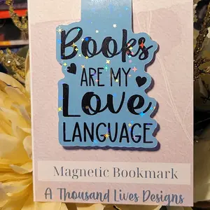 Magnetic Bookmark Books Are My Love Language
