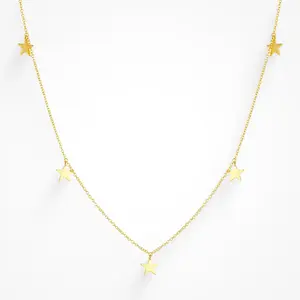 EVRY JEWELS Gold or Silver Plated Women's Hypoallergenic I'm A Star Necklace