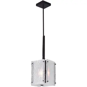 CWI Lighting Assunta 1 Light 8 inch Black Drum Shade Mini Pendant Ceiling Light 9973P8-1-101