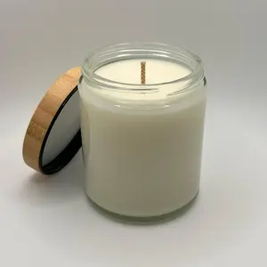 7 Ounce Soy Wax Candle in Clear or Amber Glass Jar- 30+ Hours Burn Time- Classic Scents