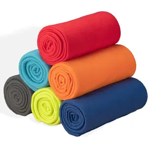 Fleece Blanket Bulk Pack of 6 Cozy Fleece Throw Blankets 50x60 Warm Soft Lightweight Breathable Pet-Friendly for Bed Sofa Kids Wedding Gifts Camping Assorted