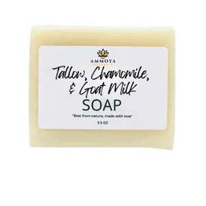 Chamomile Tallow Soap with Goat’s Milk | Gentle & Soothing Clean | 3.5 oz