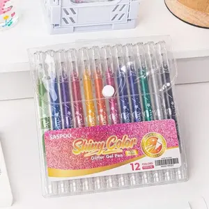 Glitter gel pen ,Metallic Vibrant Sparkle gel pens for coloring,glitter pens for adults,colored gel pens for Adult Coloring Books and Drawing tiktokshopblackfriday Sketch Art Marker Waterproof Paint Marker AZAZ