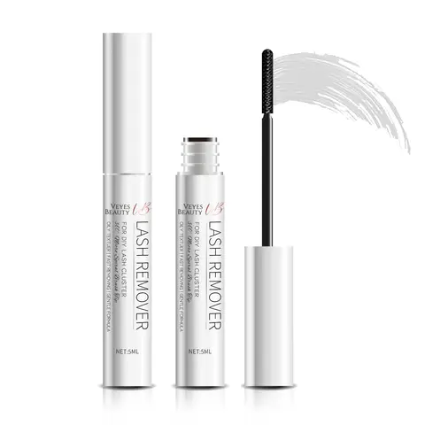 VEYESBEAUTY Lash Remover for Cluster Eyelash Extensions Clear Remover for Self-application Individual Lashes at Home Makeup