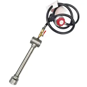 LSMIITTH Forge Burner,Metal Melting Furnace  Forge Burner,Burner Assembly Flame Control System,  Burner Replacement, Blacksmith Knife Making