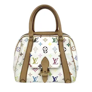Pre-owned Louis Vuitton leather Shoulder Bags Multicolore Monogram x Takashi Murakami Priscilla Vintage JV0066 NO1