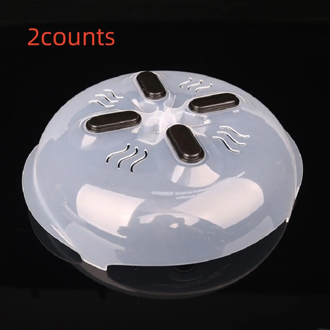 Microwave Splatter Cover, 2 Counts/set Magnetic Microwave Splatter Guard, Microwave Splatter Cover for Cleaning & Orderly Cooking, Kitchen
