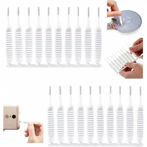 100Pcs Gap Hole Anti-Clogging Cleaning Brush, 2026 Upgrade Shower Head Brush Shower Head Cleaning Brush Shower Head Cleaner Tool Multifunctional Shower Head Cleaning Brushes for Household Bathroom
