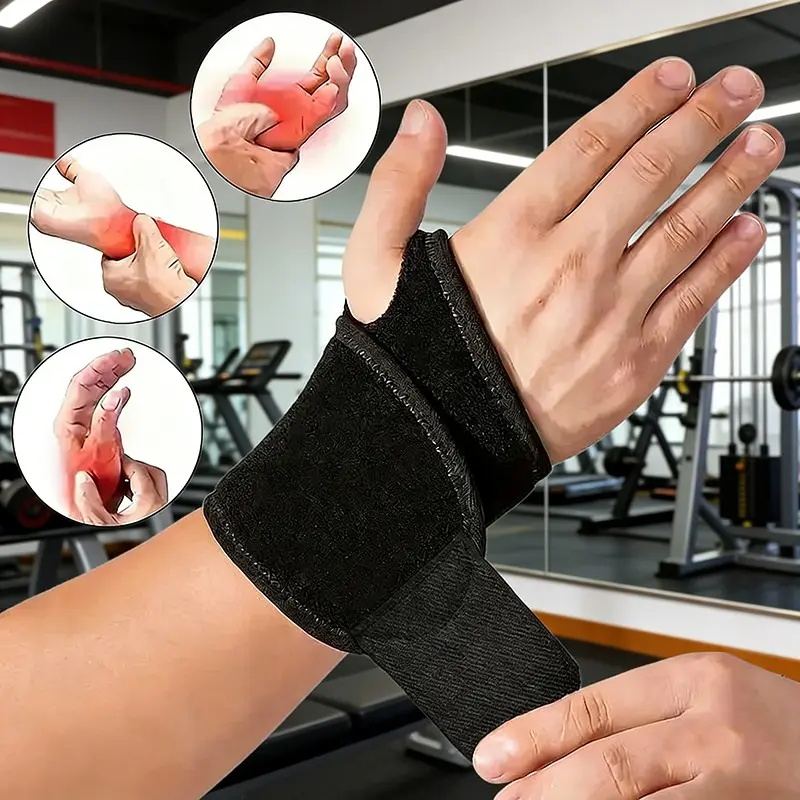 Breathable Wrist Brace Adjustable Sports Wristband, Firm Support for Sprains Tendinitis & Daily Wrist Care