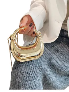 Women's Luxury Mini Handbag with Chain Strap, Fashionable Small Evening Clutch Bag, Elegant Design for Parties