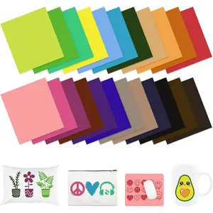 Sublimation Transfer Ink Paper - 23 pcs 12" x 10" Solid Color Sublimation Transfer Sheets for Tumbler T-Shirts Mugs DIY Sublimation Transfer Paper