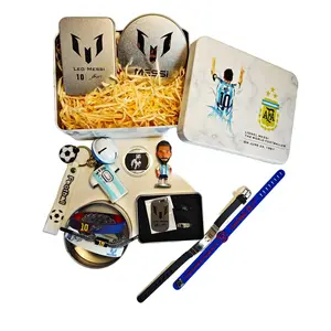FIFA World Cup 2026 LM10 GOAT Sports Collectible Accessories Set - Gift Box with Commemorative Coin, Keychain, Necklace, Rings, Wristbands