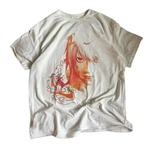 Death Note L-Inspired Anime Tee - Y2K Grunge Aesthetic, Y2k Shirt, Y2k Fashion, Vintage T-Shirt, Gift For Men & Women, Unisex Cotton Crewneck T-Shirt Menswear Womenswear Streetwear Top Hoodie Casual