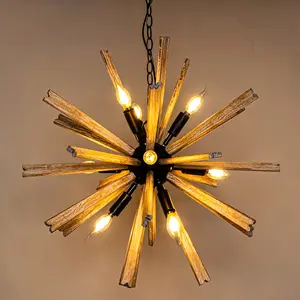27" Modern Industrial Chandelier Ceiling Light Rustic Design