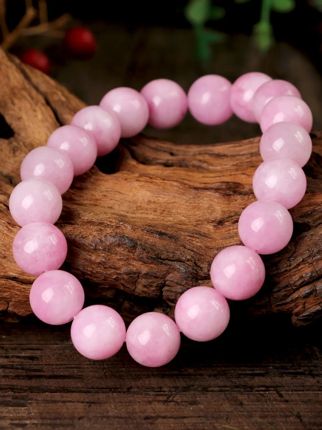 Fashion Lavender Quartz Bracelet, Boho Stone Bracelet, 6mm/8mm/10mm Beads Natural Stone Energy Balance Yoga Chain, Stylish Jewelry for Women, Beaded Bracelets, Bohemian Bracelets