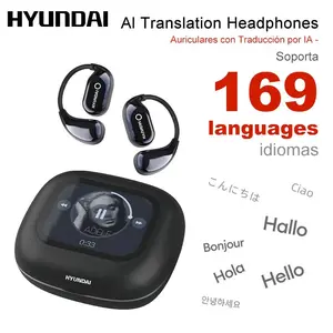 HYUNDAI HY Q18 Pro Electronic Earbud Bluetooth Headset Supports 169‑Language Translation with Full‑Color Touch Screen, Audio Wireless Headphones for Music & Phone Calls