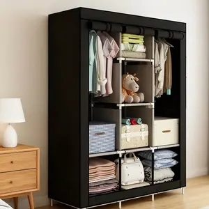 Prank Foldable Closet Organizer, Portable Dustproof Insect-Resistant Storage Cabinet, Space-Saving Wardrobe Solution for Clothing