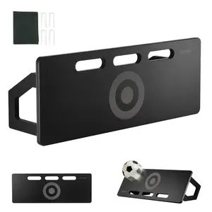 VEVOR Soccer Rebounder Board, 32"X12" Portable Soccer Wall with 2 Angles Rebound, Foldable HDPE Kickback Rebound Board, Soccer Training Equipment for Kids and Adults, Passing & Shooting Practice