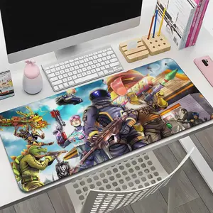 F-Fortnite Mouse Pad Mousepad HD Printing Computer Gamers Locking Edge Non-slip Mouse Pad Keyboard PC Desk Pad