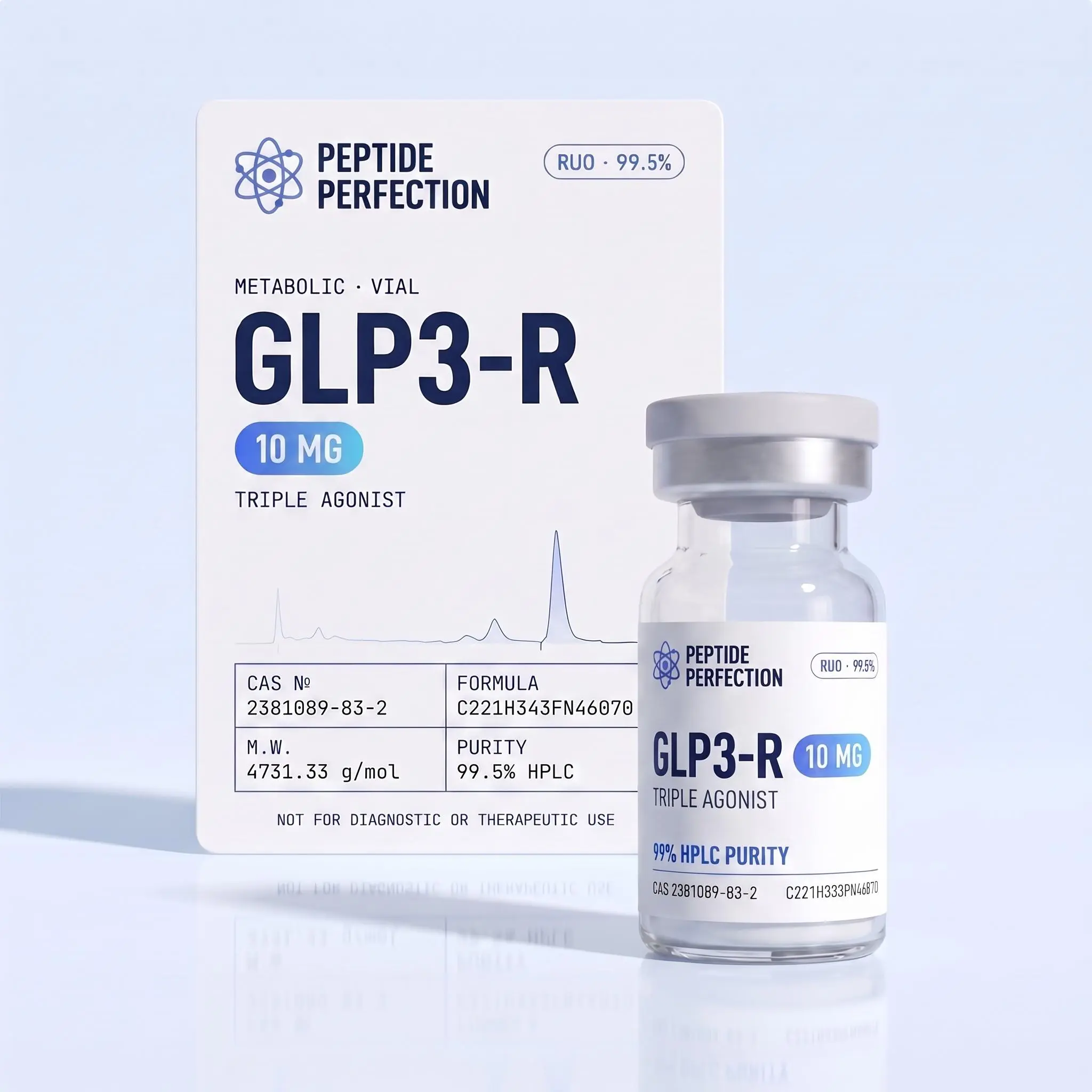 GLP3-R Vial, 10mg - Laboratory-Grade Research Supply for Research & Laboratory Applications