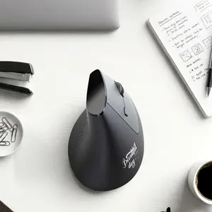 Mofii M11 Dual-Mode Rechargeable Vertical Mouse, Ergonomic Wireless Office Mouse, Classic, Wrist Support, Universal for Tablets Laptops Desktops