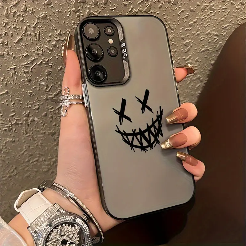Smile Devil Phone Case for Galaxy A03/A04/A04E/A05/A05S/A10/A10S/A11/A12/A13/A14/A15/A20/A21S/A22/A23/A24/A25/A30/A30S/A31/A32/A33/A34/A35/A50/A52/A53/A54/A55/A70/A71/A72/S10/S10+/S20/S20Ultra/S21/S21Fe/S22/S22Ultra/S23/S24/S24Plus/M10