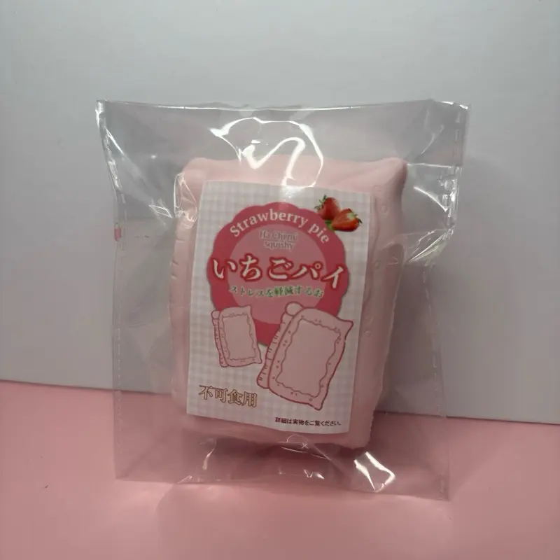 fidgettoy Strawberry Pie Slow Rising Squishy Stress Relief Sensory Toy for Kids adult fidget