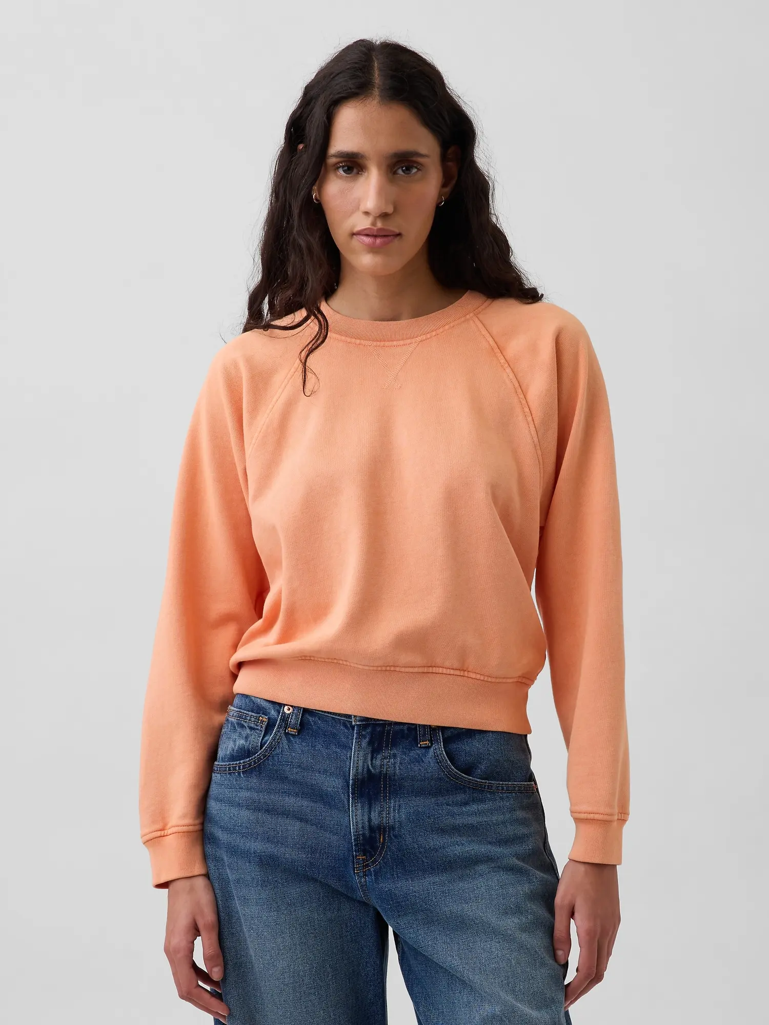 Gap Women's VintageSoft Terry Raglan Sweatshirt