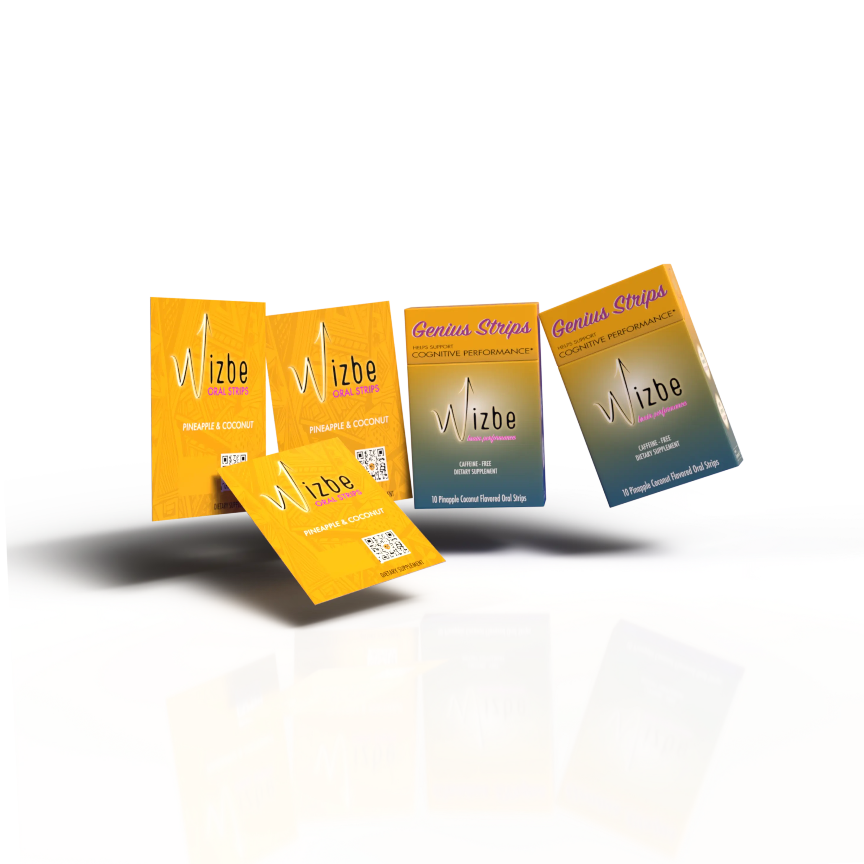 Wizbe Instant Focus & Nootropic Energy & Memory Strips - Patented & natural ingredients, Fast Cognitive Boost for Men and Women - Vegan Gluten-Free, Caffeine-Free, Clean Nootropic Energy, Dietary Supplement, Cognitive Fitness Multi-pack 10 strips Optimum