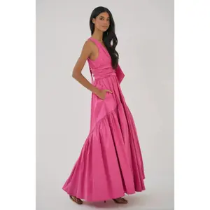 HUTCH SELBA GOWN IN FUCHSIA