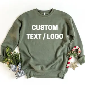 Custom Text Design Sweatshirt | Personalized Writing Saying Sweatshirt| Custom Logo Personalized Sweatshirt | Matching Family Sweatshirts