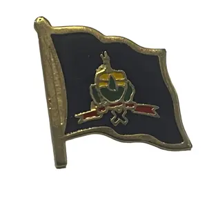 Vermont Lapel Pin - Vermont Pin with Flag Design and Gold Trim Accents