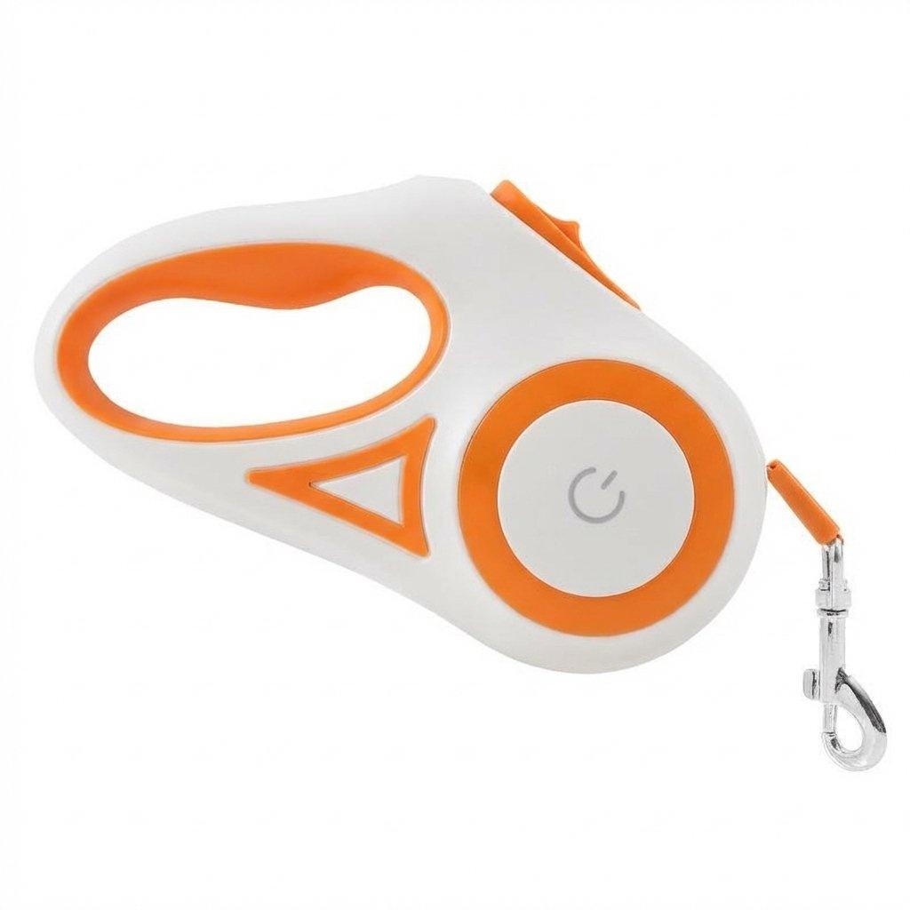 Pawzseek LED Retractable Safety Dog Leash, Automatic Extendable Leash for Small to Medium Dogs Up to 110 Lbs, Safety Leash