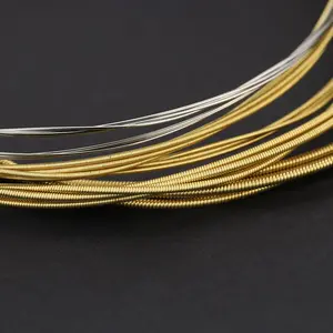 Orphee TX640 6pcs  Acoustic Folk Guitar String  Set (.012-.053) Phosphor Bronze Medium Tension Hexagonal Carbon Steel