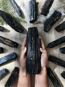 Natural Black Tourmaline Stone, Irregular Crystal Mineral Specimen, Energy Crystal, Balance Chakra Gift, Home Reiki Decor, Table Reiki Decoration, Crystal Cluster