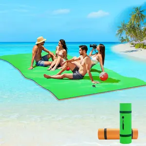 Lily Pad Floating Mat, 8/9/12/18 x 4/5/6 FT Premium Floating Water Mat for Lake, 3-Layer Tear-Resistant XPE Foam, Giant Lily Pad for Water Recreation Pool, Suitable for Multiple Users