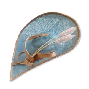 CORNFLOWER BISQUE WENDY FASCINATOR