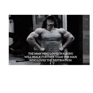 Sam Sulek Motivational Gym Flag Workout Lifting Sam Sulek YouTube flags gym flags gym posters banners wall poster motivational inspiration Banners Wall