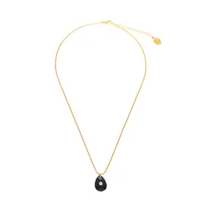 A Drop of Black Onyx Necklace