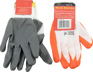 WorldWide Sales Online Orange & Gray Knit Gloves with Nitrile Coated Palms – Gloves, import_2021_10_29_212114