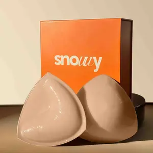 Snouuy Sticky Bra Inserts, Double-sided Sticky Push Up Inserts, Reusable Bra Pad Inserts for Bikini Dress Swimsuit Sports Bra Comfort Comfortable Fit Style Water Proof Womenswear Outfit Beach Swimwear Clothes Gamis