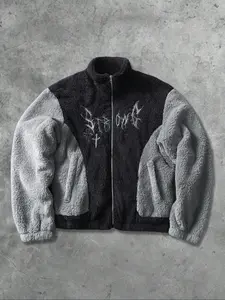 Men's Leopard Texture Long Jacket and Coat, Fall Winter Street Style American Design, Unisex Fashion Outerwear, Daily Wear