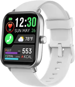 2026 Smartwatch: 2.04" AMOLED Display | 530mAh Long-Last Battery | Wireless 5.3 Calls | NFC/Multi-Sport Modes | Menstrual & Weather Forecast | Voice Assistant/SOS | Magnetic Charging | for Android & IOS Phone | Unisex Tech Gift for Him & Her fitness watch